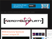Tablet Screenshot of nerdybutflirty.com